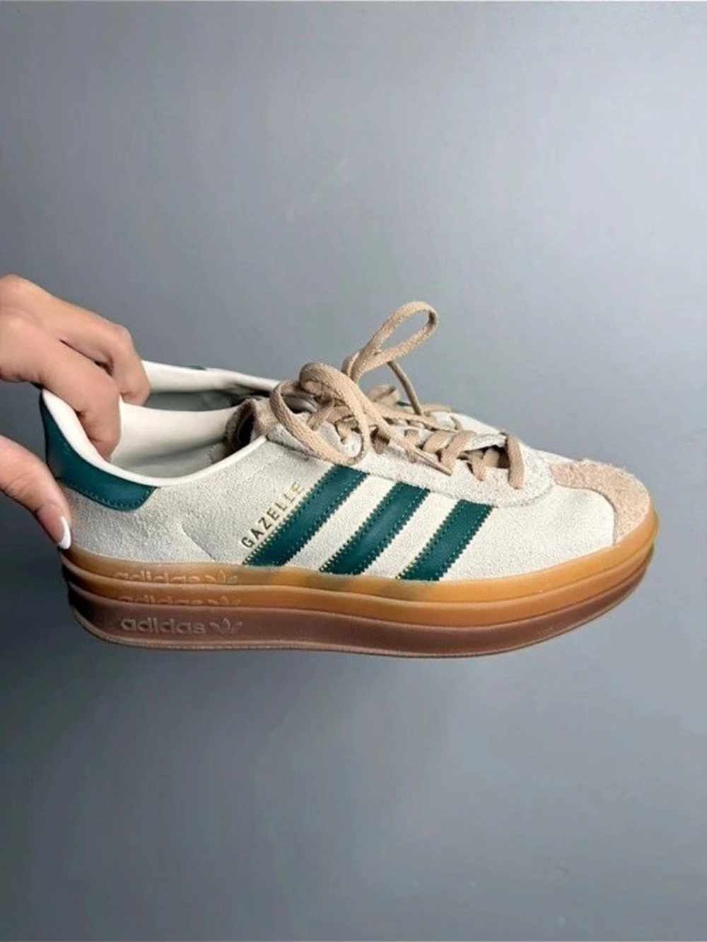 adidas Gazelle Indoor Green Stripe Sneakers